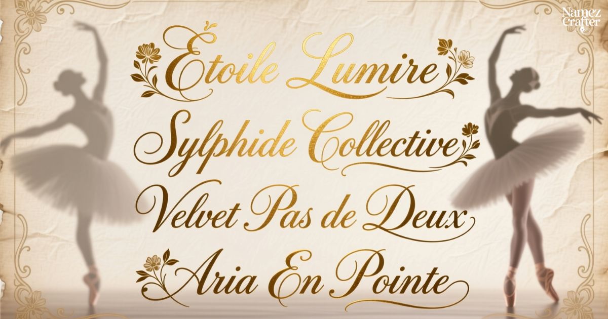 Ballet Dance Team Names