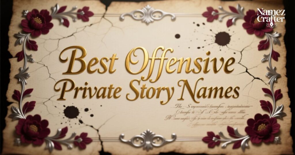 Best Offensive Private Story Names