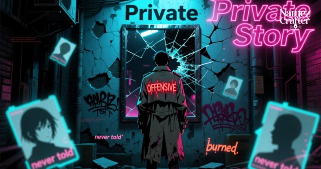 Creative Offensive Private Story Names