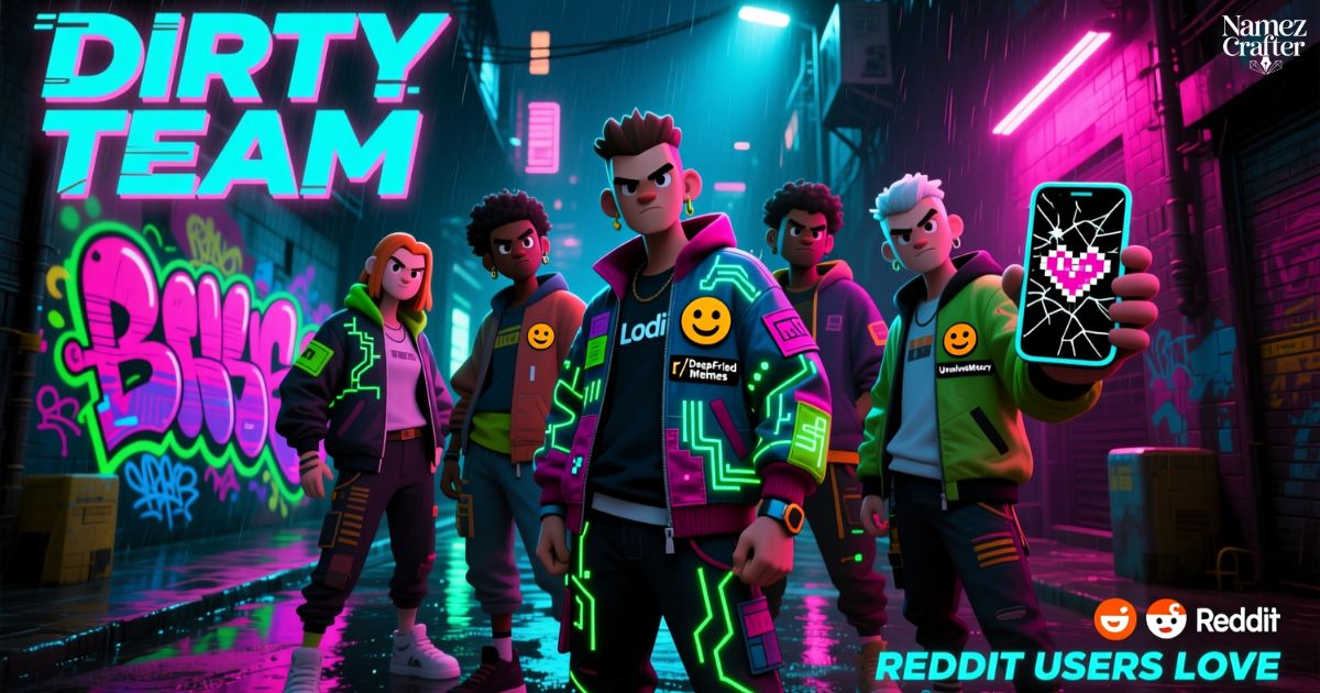 Dirty Team Names Reddit Users Love