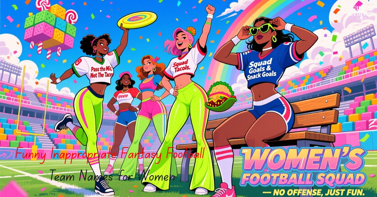 Funny Inappropriate Fantasy Football Team Names for Women