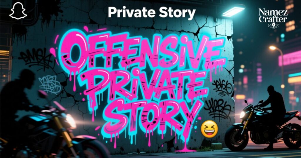 Offensive Private Story Names For Snapchat