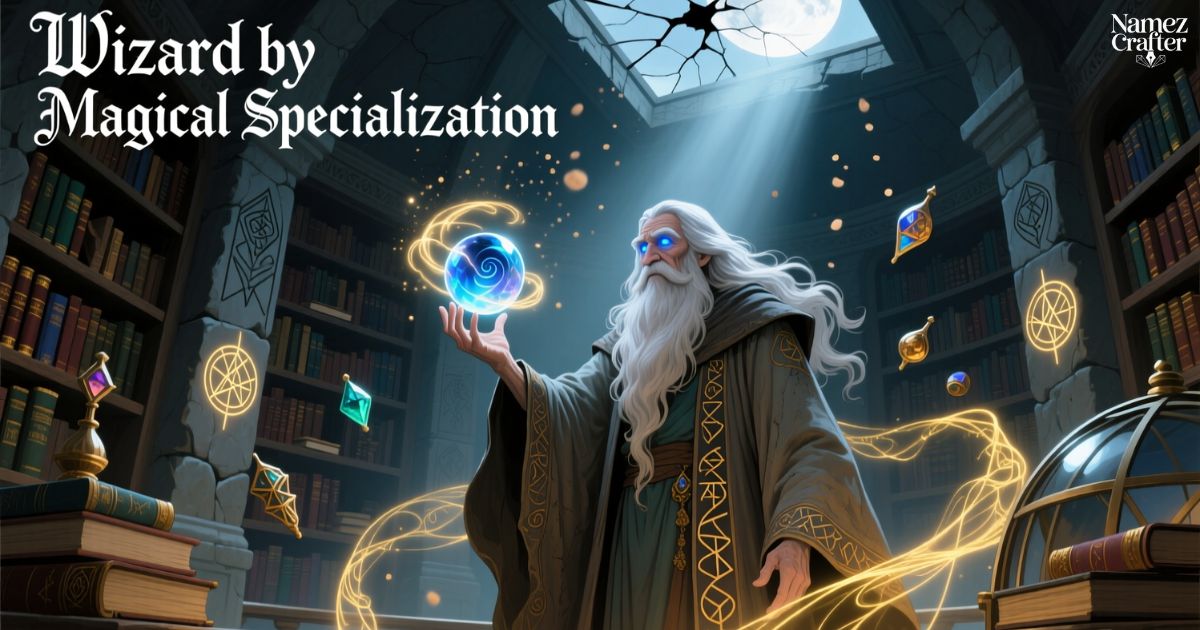 Wizard Names by Magical Specialization