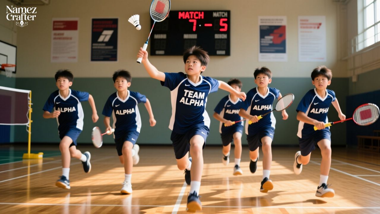 Badminton Team Names for Boys