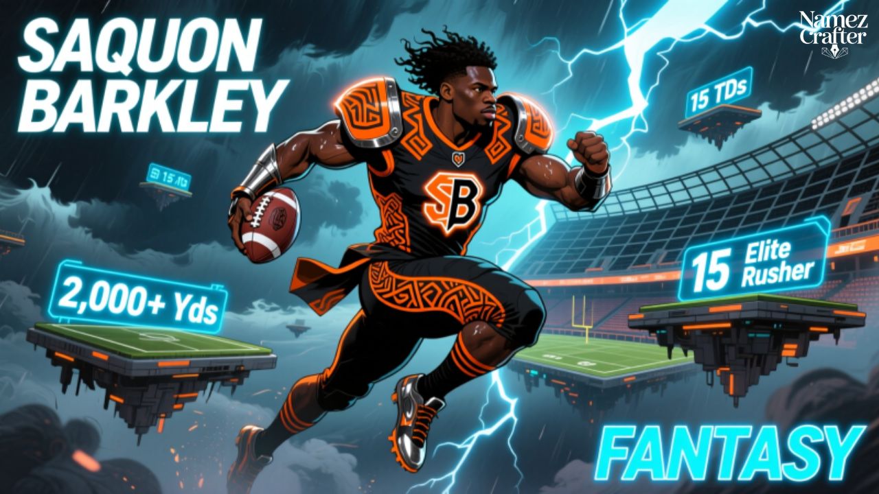 Bold Saquon Barkley Fantasy Names