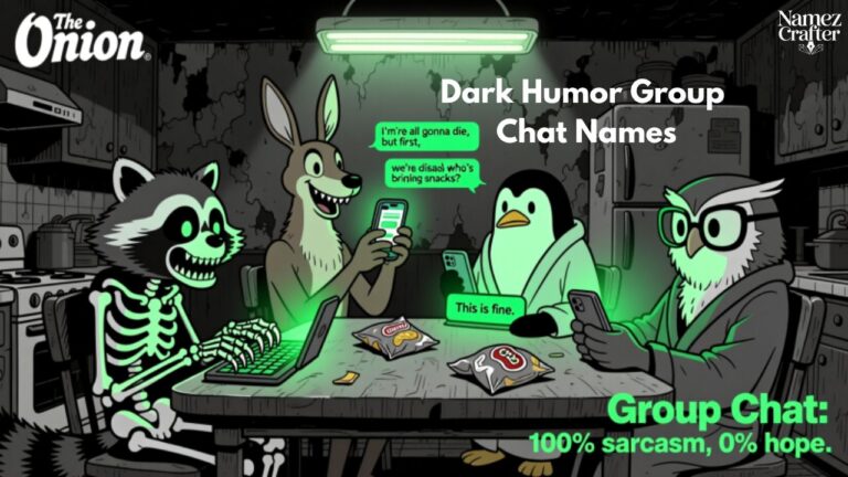 Dark Humor Group Chat Names