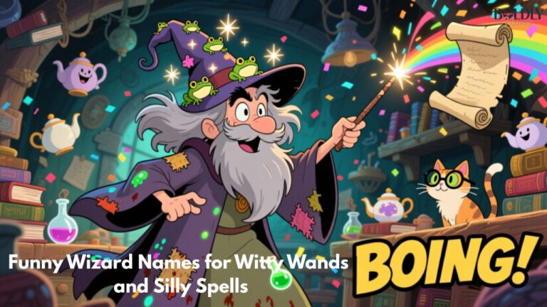 Funny Wizard Names for Witty Wands and Silly Spells