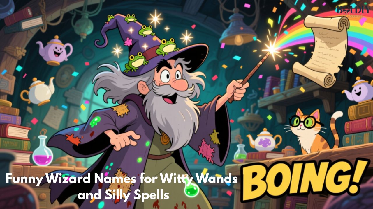 Funny Wizard Names for Witty Wands and Silly Spells