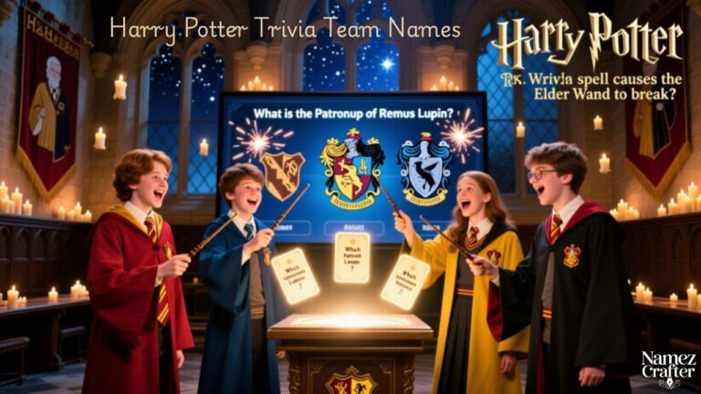 Harry Potter Trivia Team Names