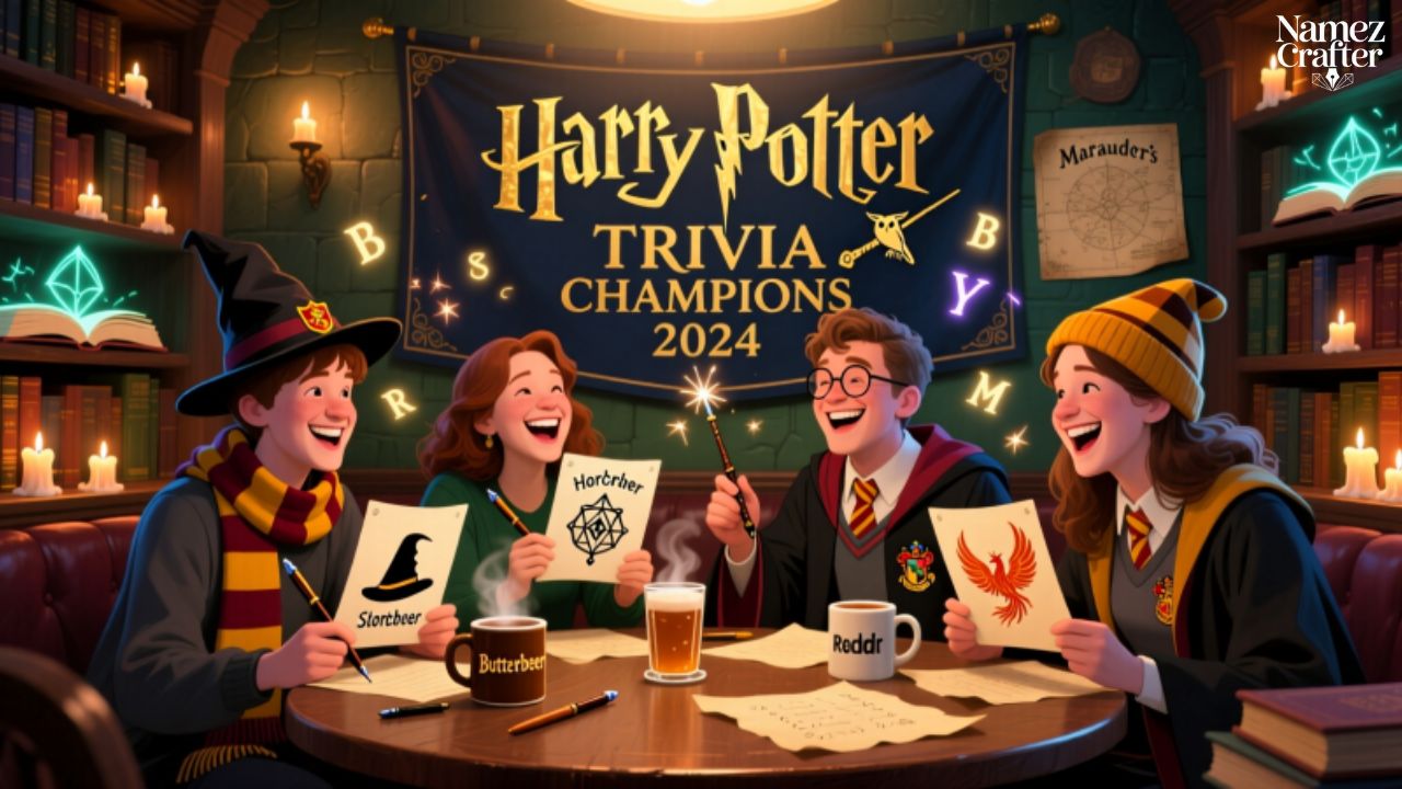 Harry Potter trivia team names Reddit