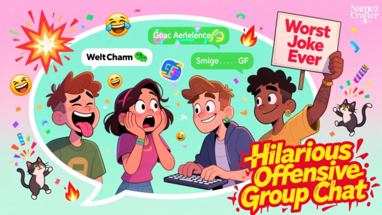 Hilarious Offensive Group Chat Names
