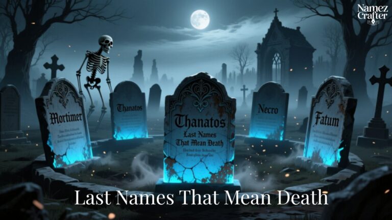 Last Names That Mean Death