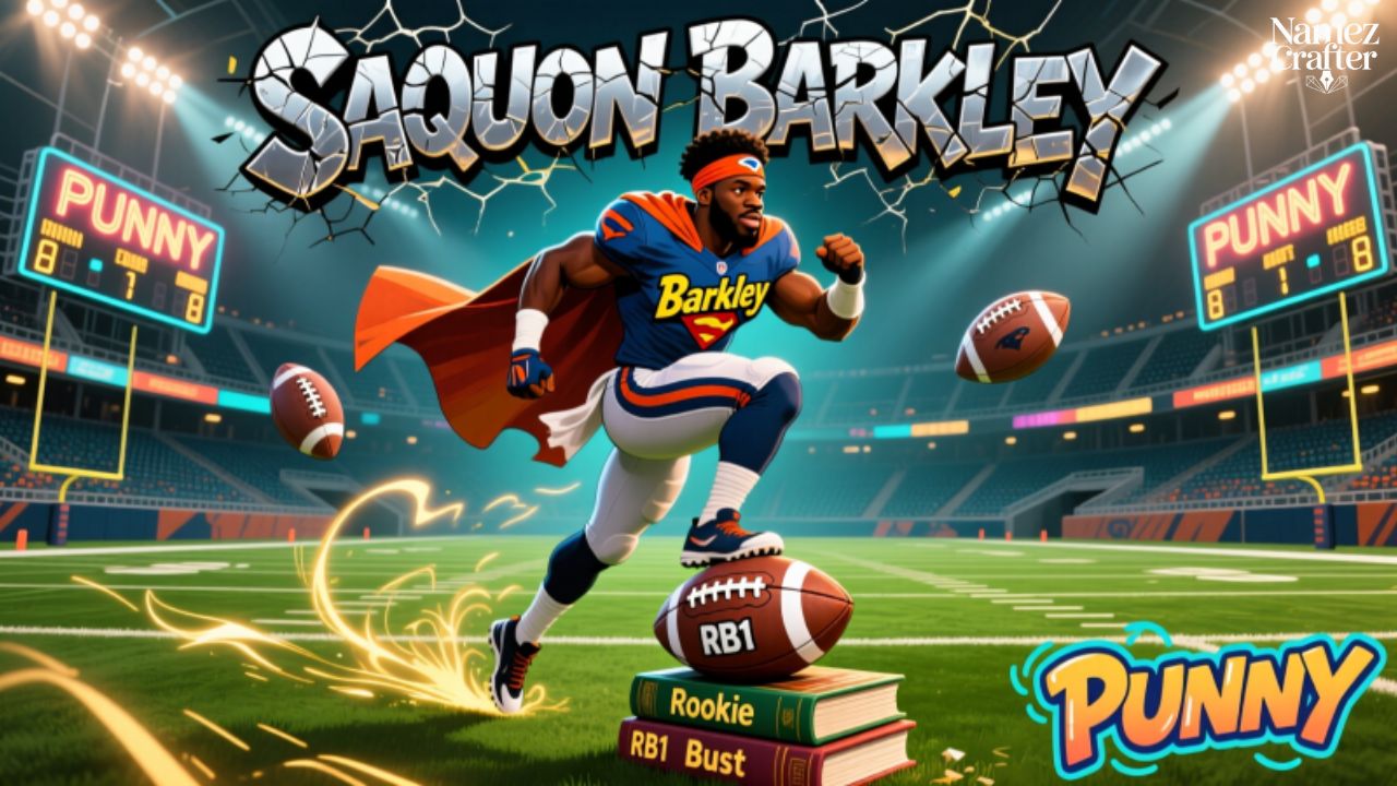 Punny Saquon Barkley Fantasy Names