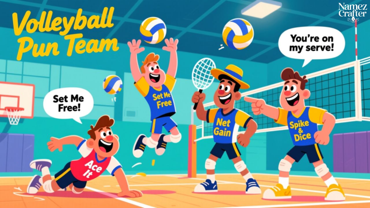 Volleyball Pun Team Names