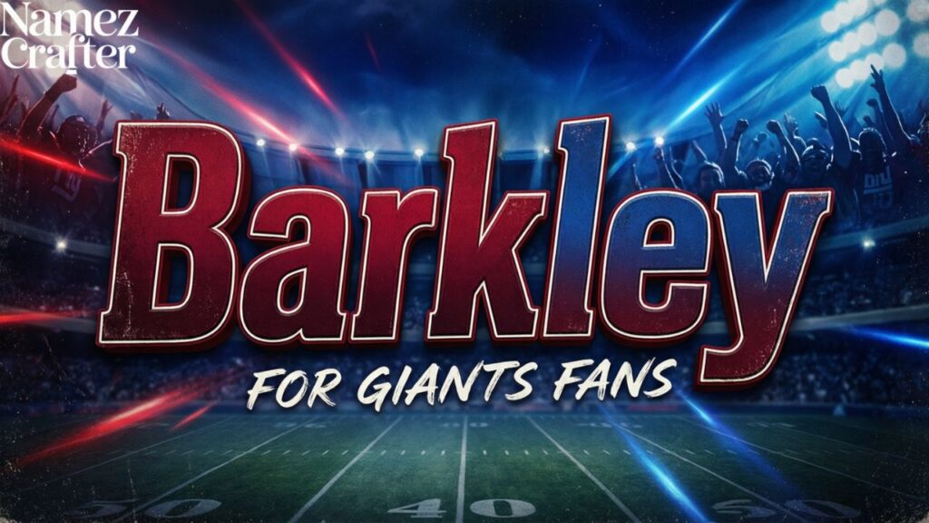Barkley Names for Giants Fans