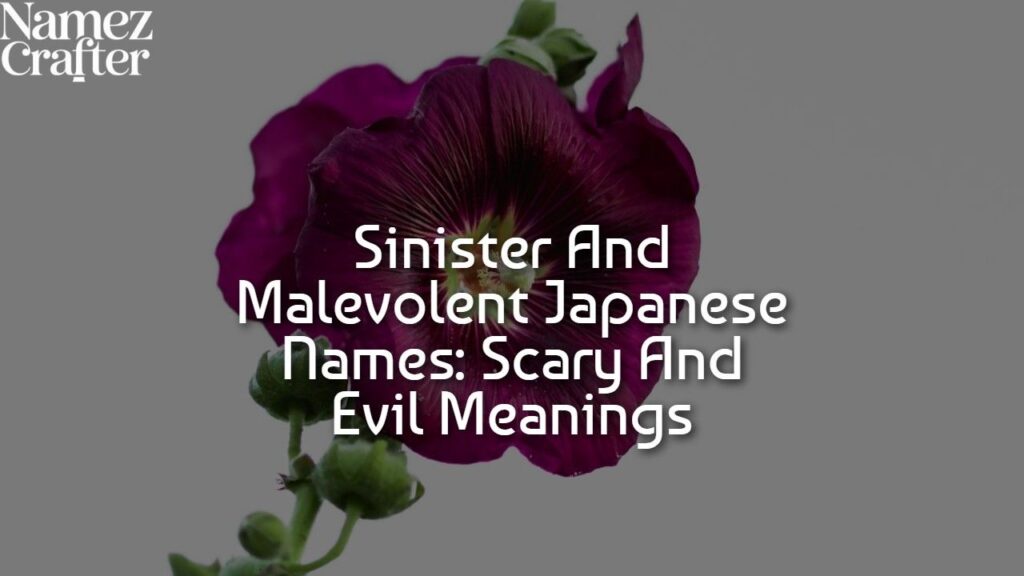 Japanese Names That Mean Evil